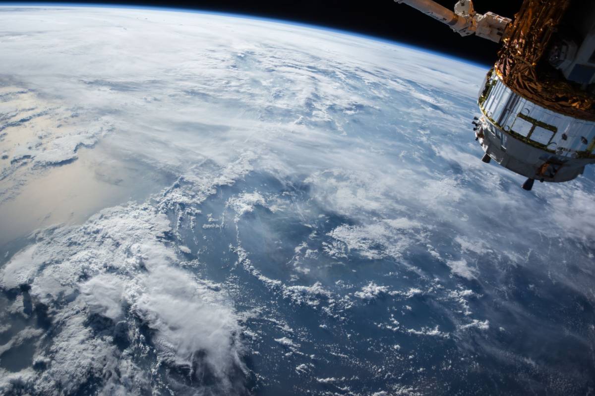 A view of the earth from outer space